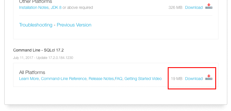 SQLcl Download