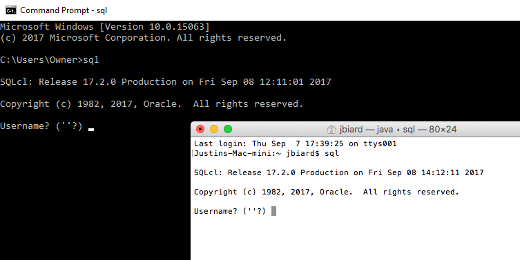 SQLcl Test