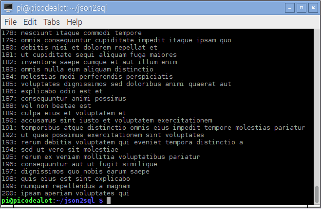 Select Statement Output